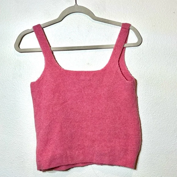 J. Crew Supersoft Cropped Tank Top Alpaca/Wool Blend Size L - Picture 4 of 6